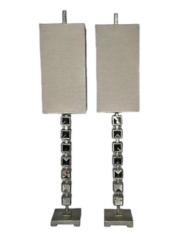 John Richard Blocks Buffet Mirror Lamps (1 of 4)