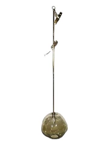 Ripple Smokey Glass Orb Pendant Light (1 of 6)