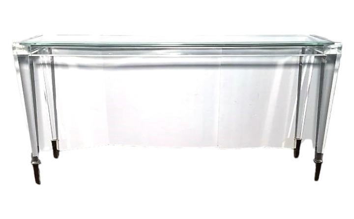 Modern Tempered Glass Sofa Table (1 of 6)