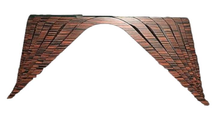 Roberta Schilling Zebrano Wood Console (1 of 8)