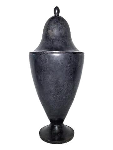 Oly Studio Black Stone Lidded Urn (1 of 3)