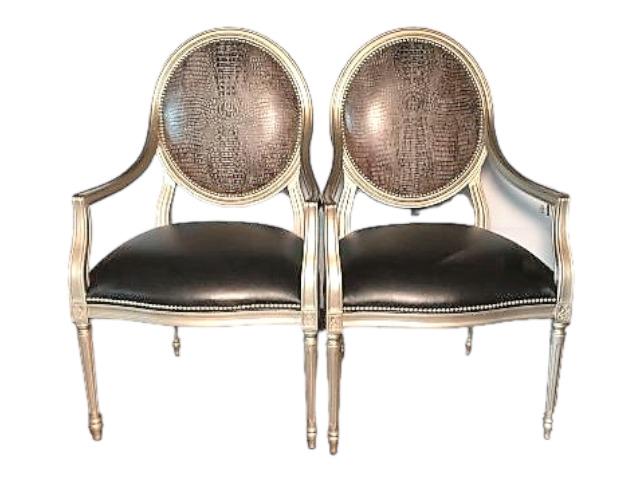 Taylor King Monclear Chairs in Nile Croco (1 of 5)