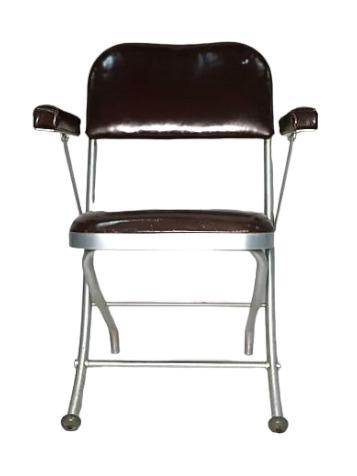 Rare Warren McArthur Art Deco Directors chair in original leather: Rare Warren McArthur Art Deco Directors chair in original leather 18" floor to seat