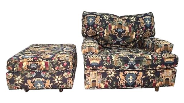 Harvey Probber Throne  Chair & Ottoman (1 of 8)