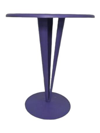 Metal Purple Accent Table: Metal Purple Accent Table 15" x 18" tall