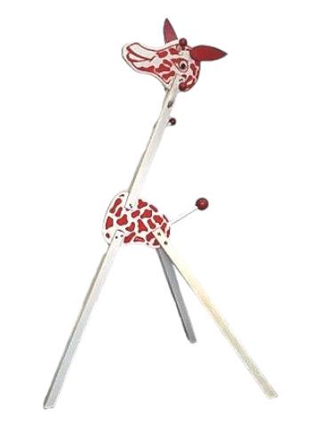 Whimsical Irmi Wood Giraffe Figure (1 of 7)