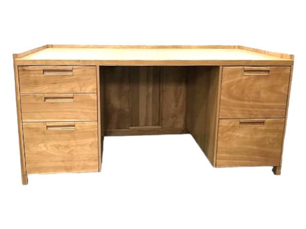 custom california craftsman John Kapel Solid Cherry wood desk: custom california craftsman John Kapel Solid Cherry wood desk 63" x 32" x 29" tall