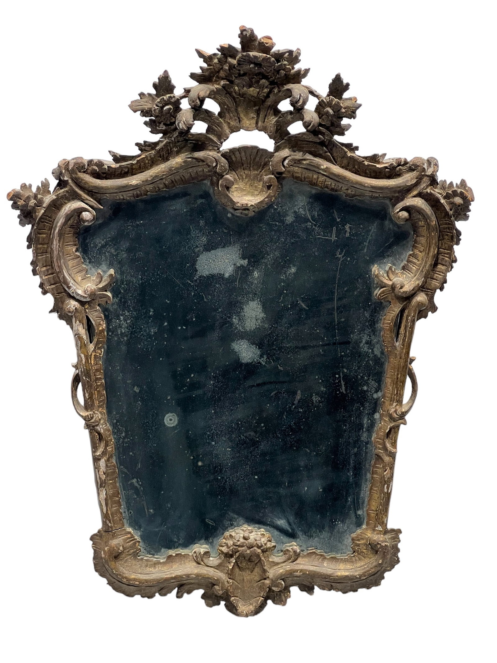 18th C. Italian Carved Mirror 32"   x   24" (1 of 7)