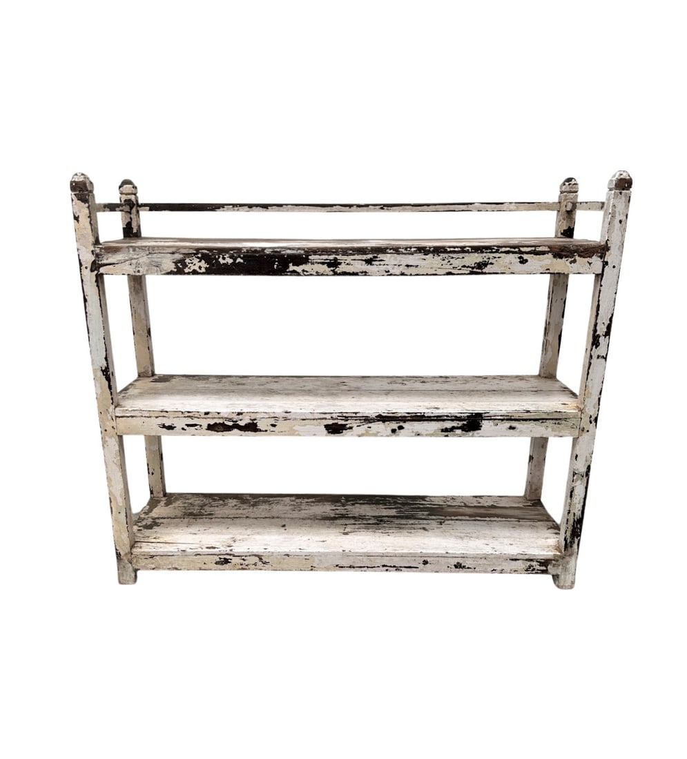 White Painted Country Store Display Rack 30 1/2"H,   36 1/4"L,   11 3/4"W (1 of 8)