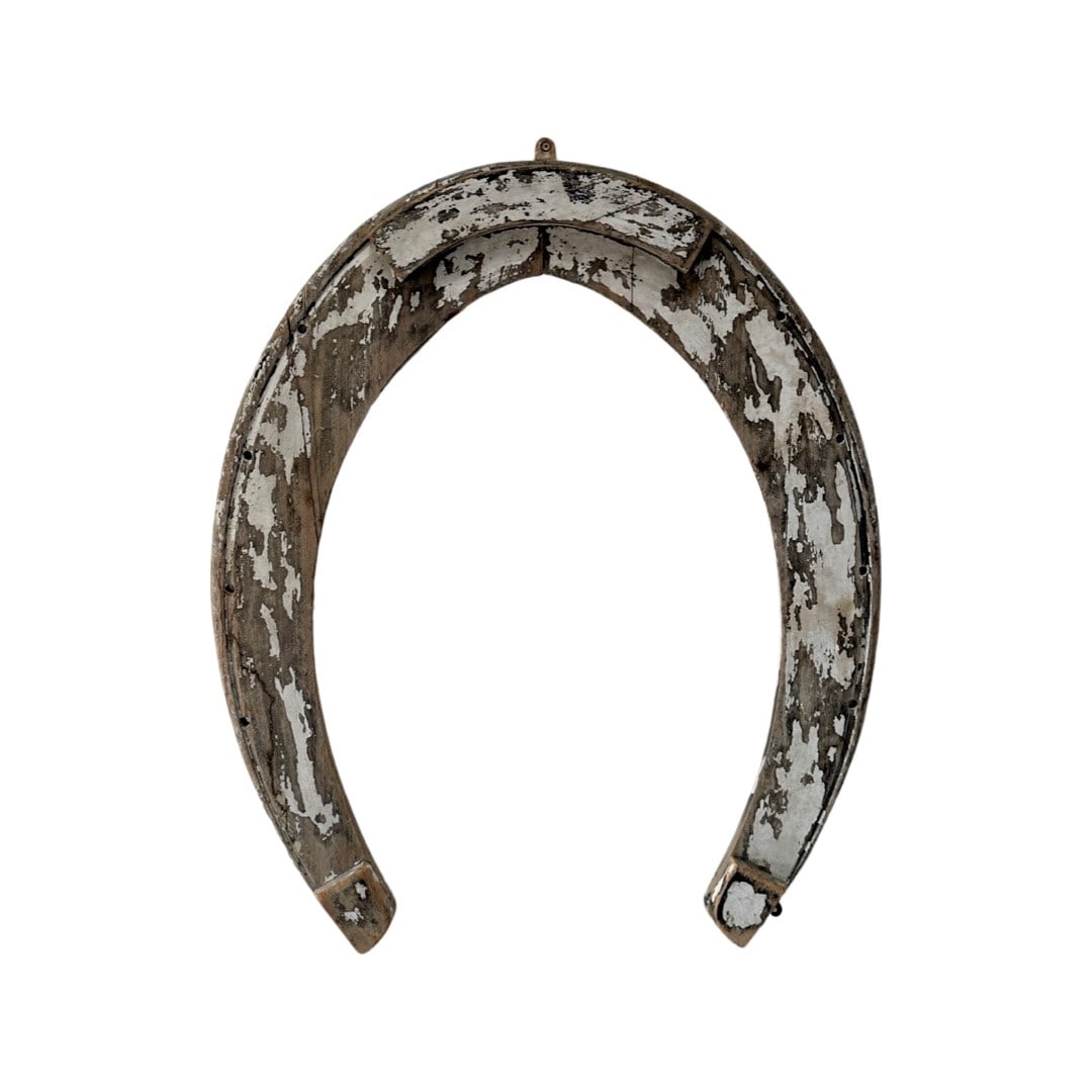 Wooden Painted Horse Shoe 35 3/4"h, 30 1/4"l, 1 3/4"w Auction