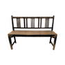 Black Painted Porch Bench 33 1/2"H,   48"L,   17"W