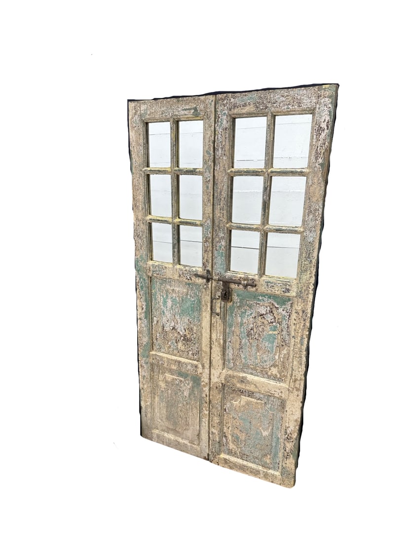 Architectural Painted Door Mirror 73"  x   37 1/4" (1 of 7)