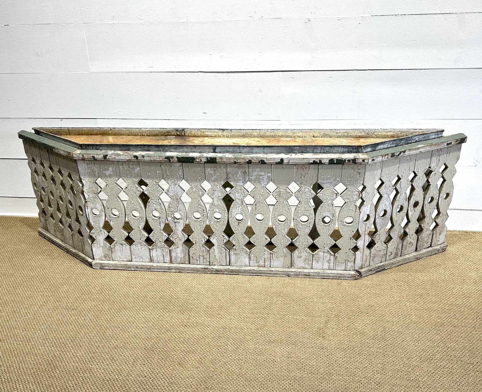 Painted Architectural Planter Window Box 29"H,   104"L,   19"W (1 of 10)