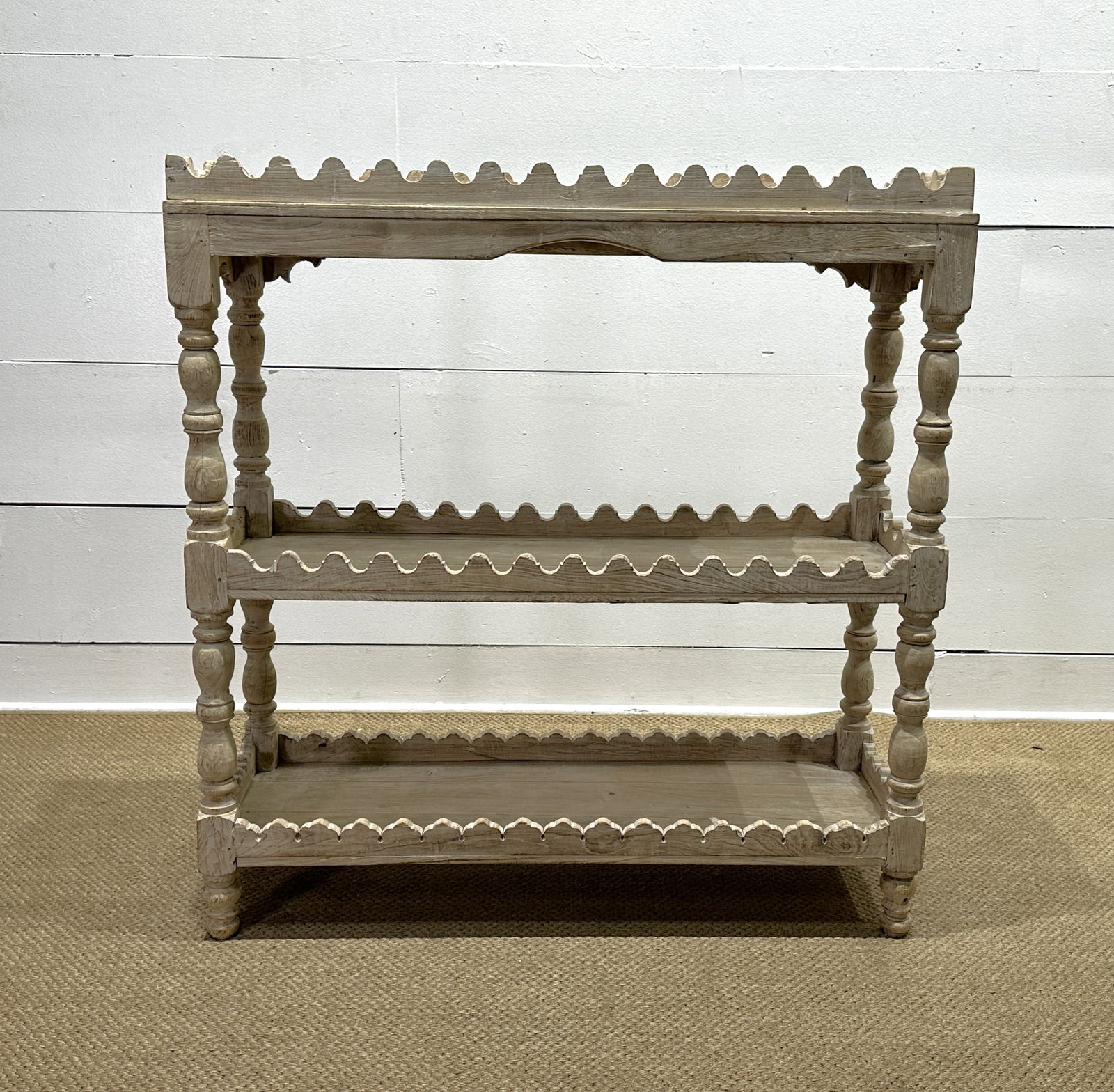 Bleached Store Display Shelf 43"H,   41"L,   14 1/2"W (1 of 10)