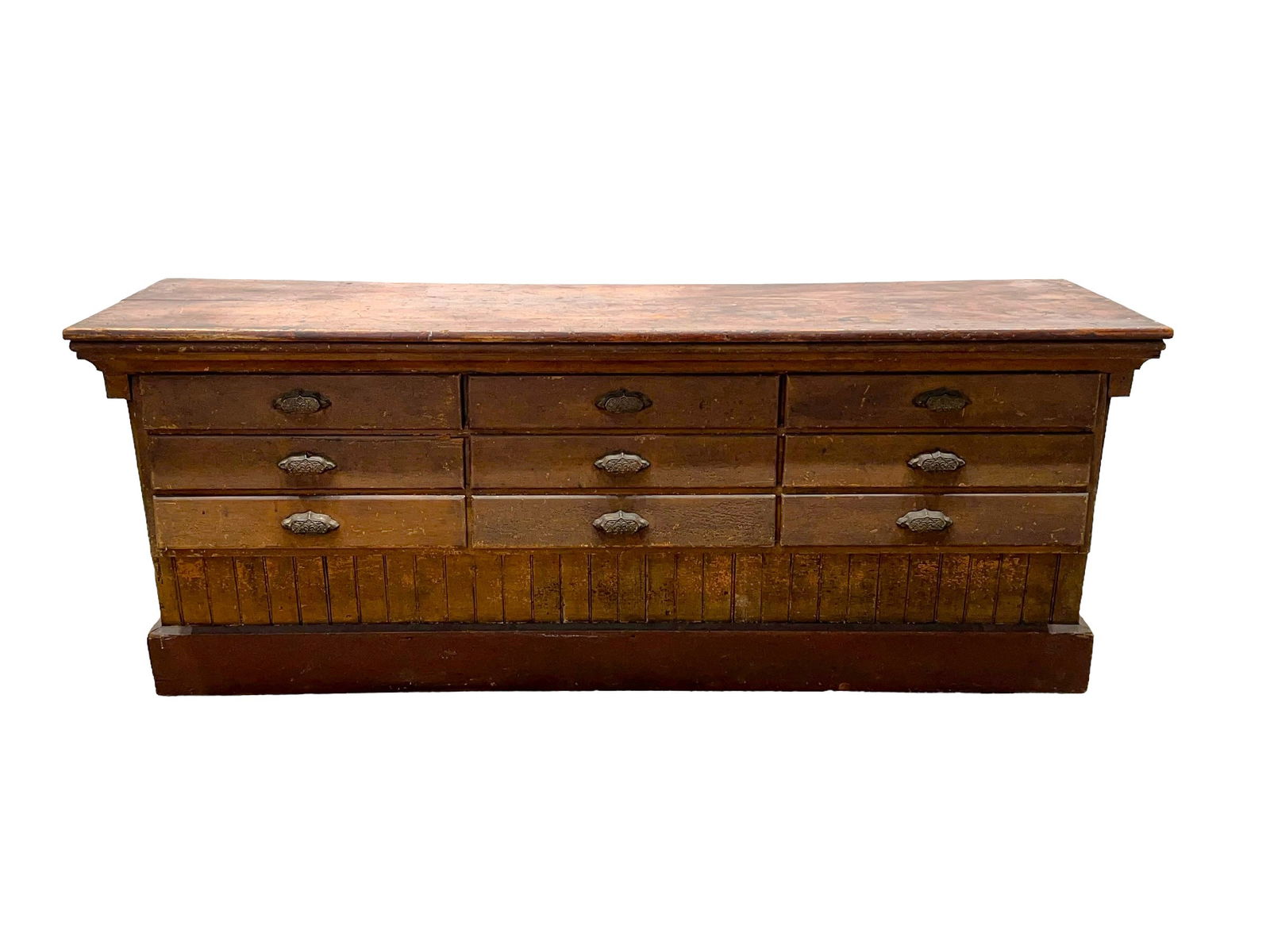 Country Store Work Counter w/ Drawers 30"H,   76"L,   23 3/4"W (1 of 11)