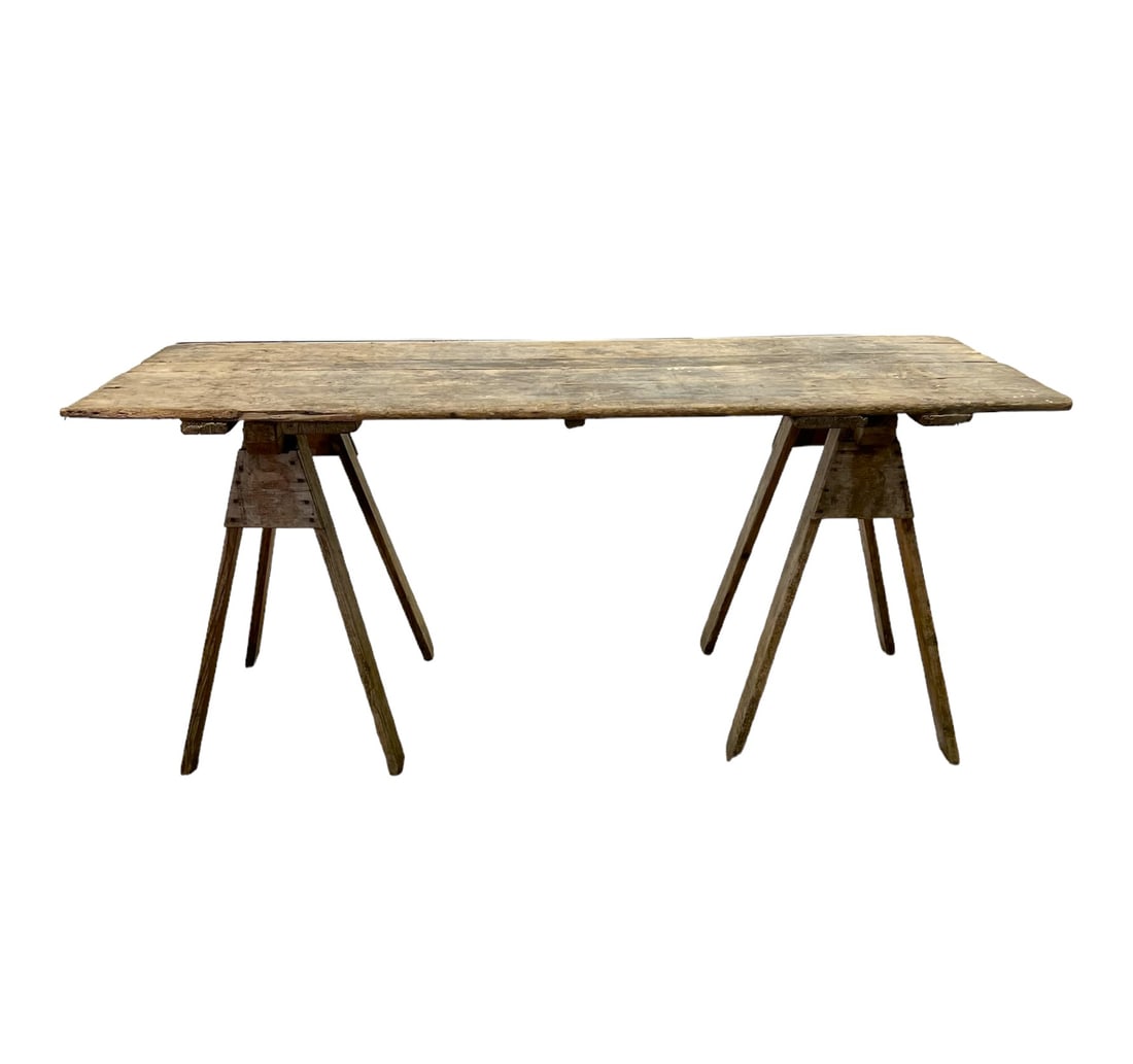 French Vineyard Table top comes off / 31 3/4"H, 73 3/4"L, 29 1/4"W: French Vineyard Table top comes off / 31 3/4"H, 73 3/4"L, 29 1/4"W