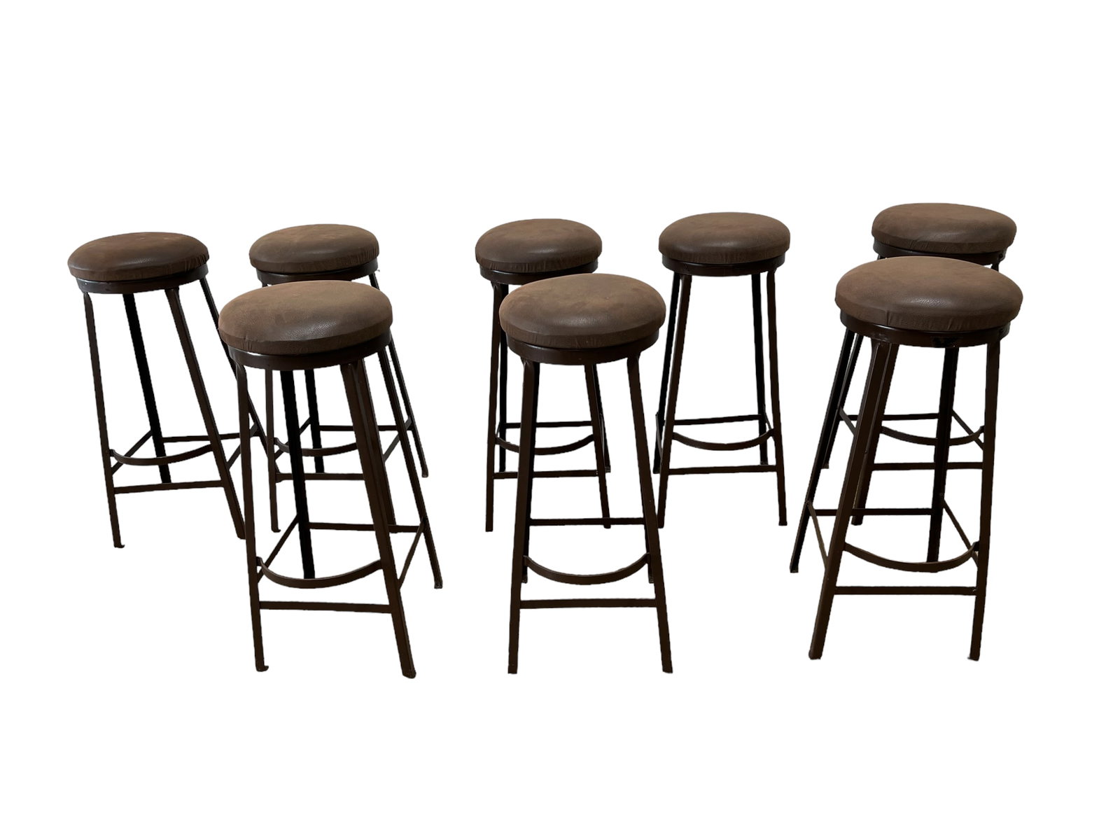 8 PC Industrial Stools 31"H, 15"L, 13:W (1 of 5)