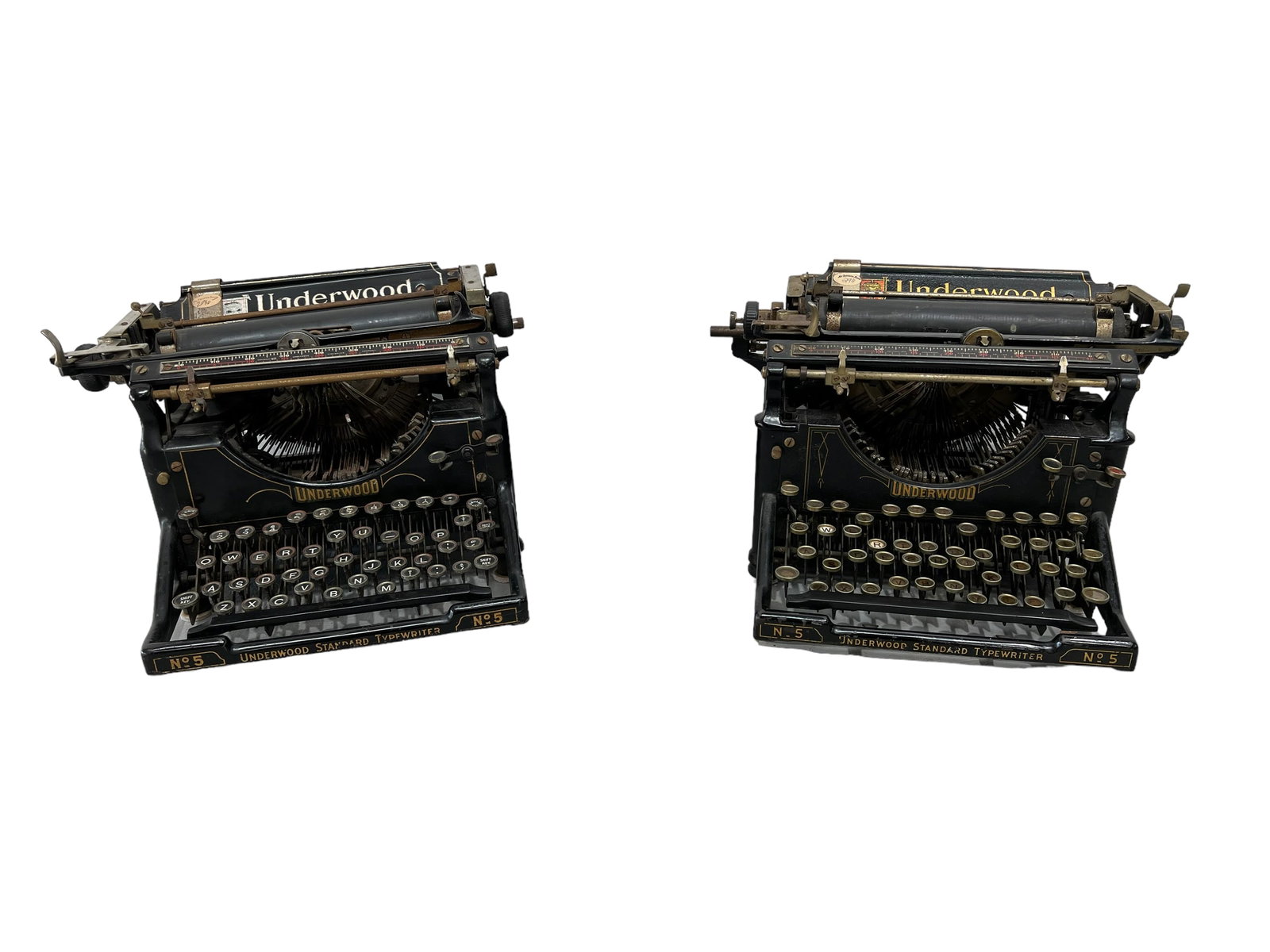 2 PC Vintage Underwood Typewriters 9"H, 15"L, 12"W (1 of 8)