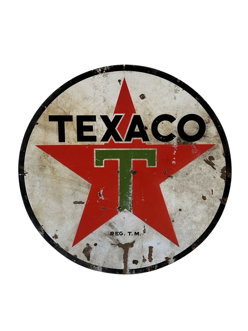 DSP Texaco Dealer Sign 71 7/8" diam. (1 of 7)