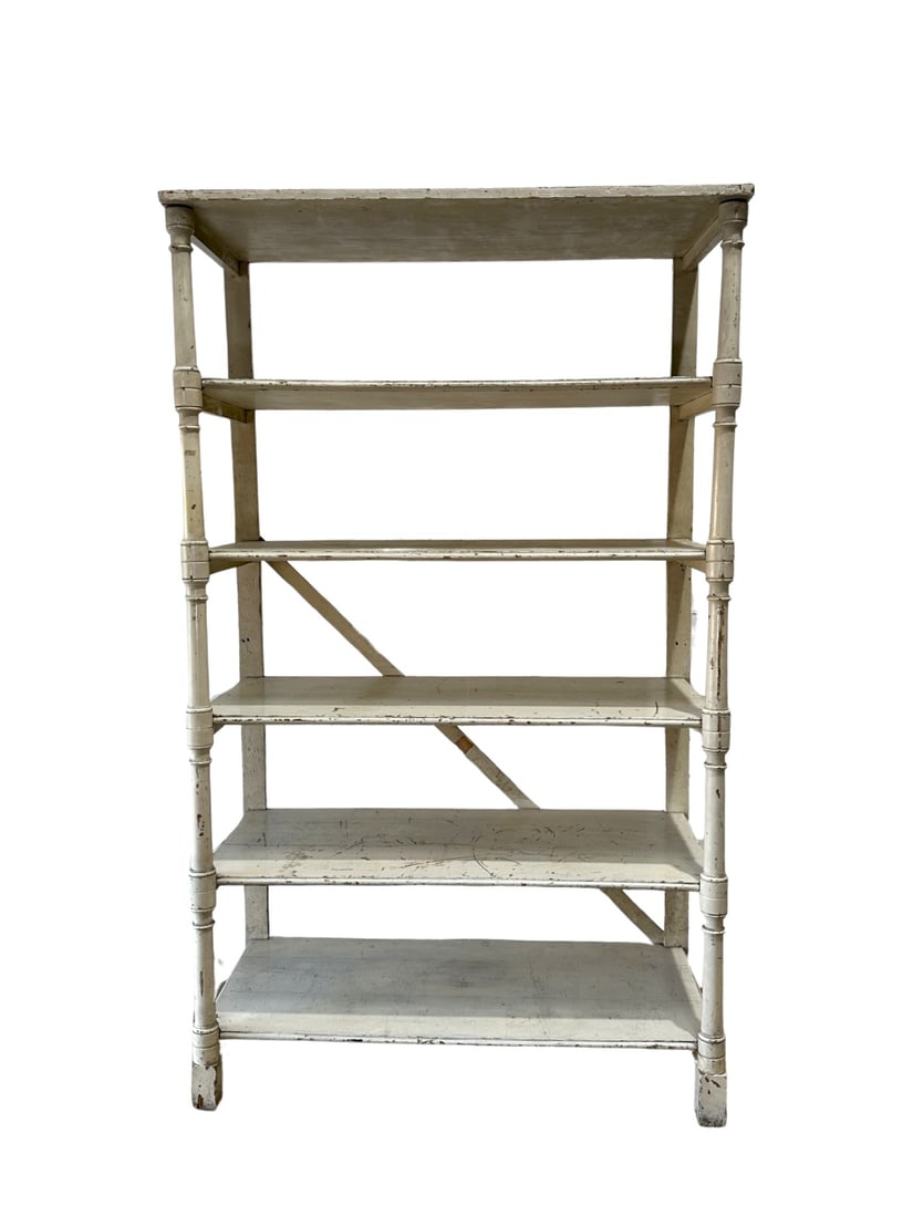 French Painted Store Display Shelf 92 1/4"H,   55 1/4"L,   25 1/2"W (1 of 10)