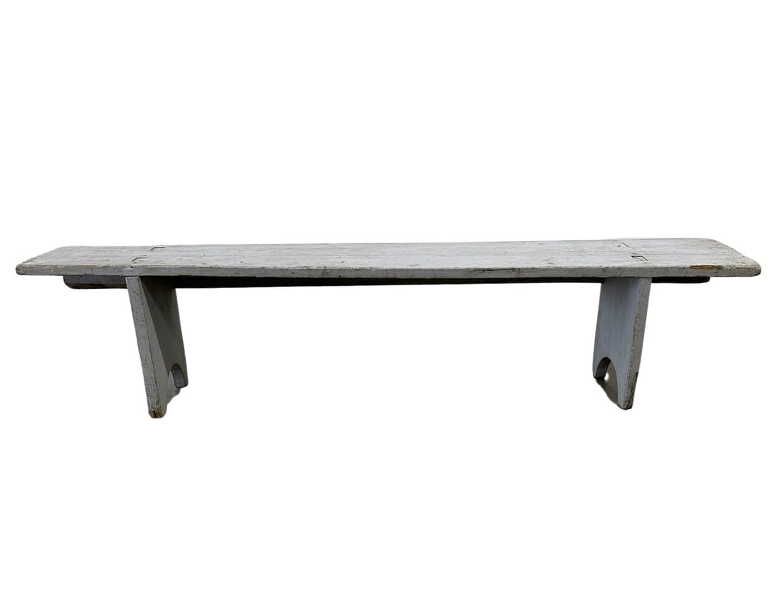 Pa. Painted Bench 16"H, 70 1/2"L, 11 1/4"W: Pa. Painted Bench 16"H, 70 1/2"L, 11 1/4"W
