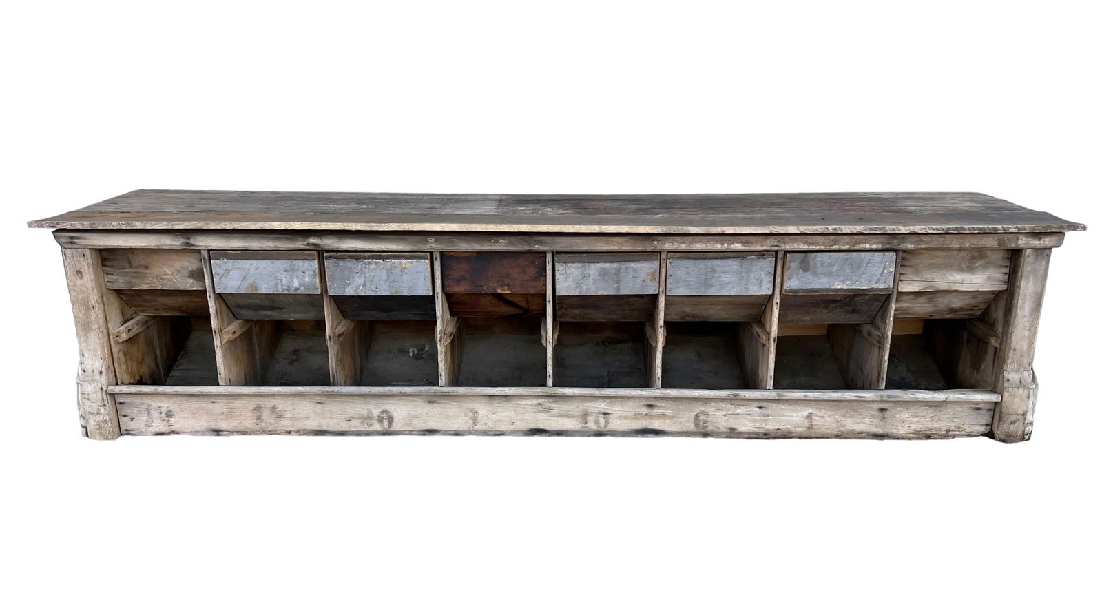 Store Counter w/ Bins 31 1/2"H, 135 3/4"L, 29"W (1 of 12)