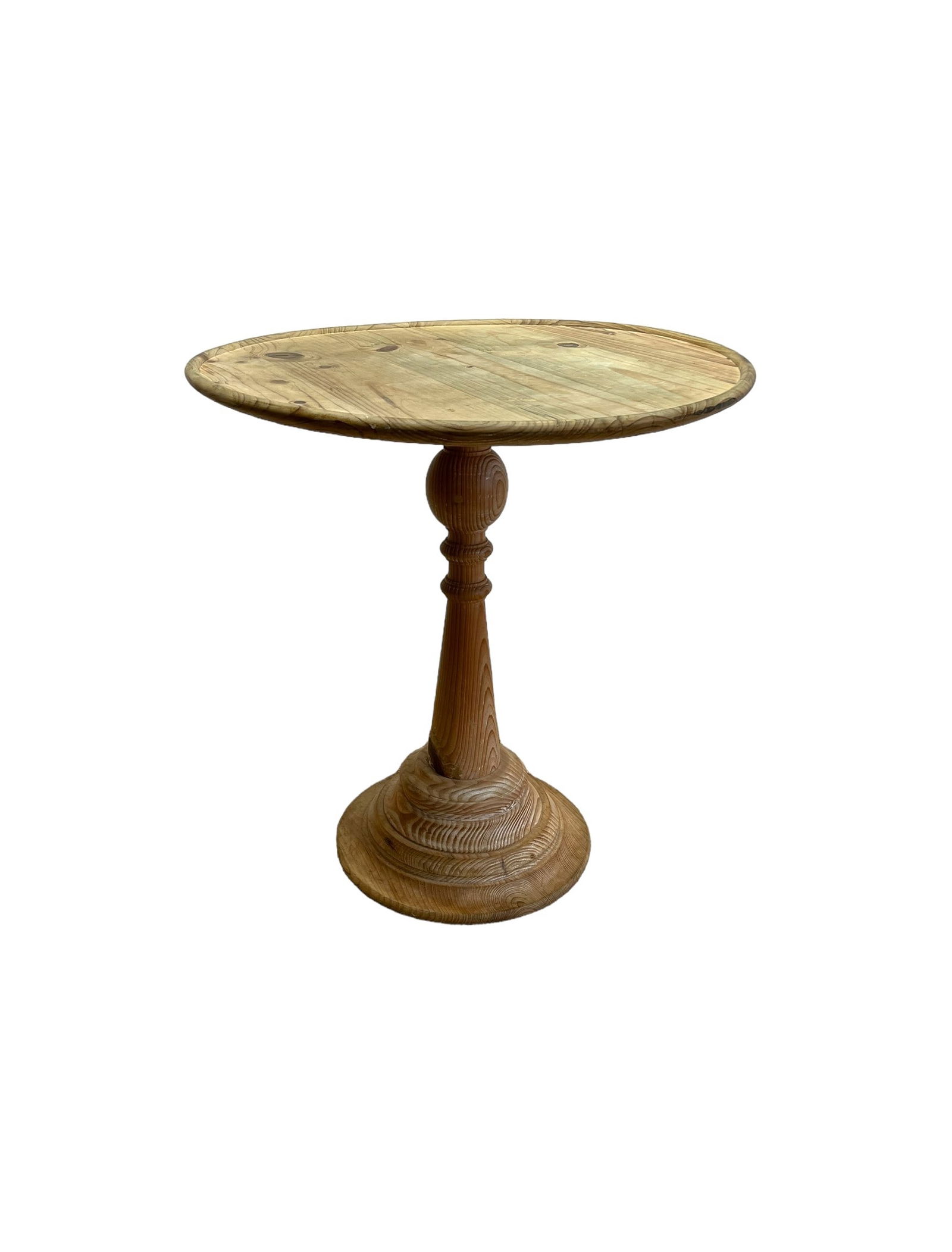 French Bleached Pine Bistro Table 29 1/2"H   x   27 1/2"Diamater (1 of 5)