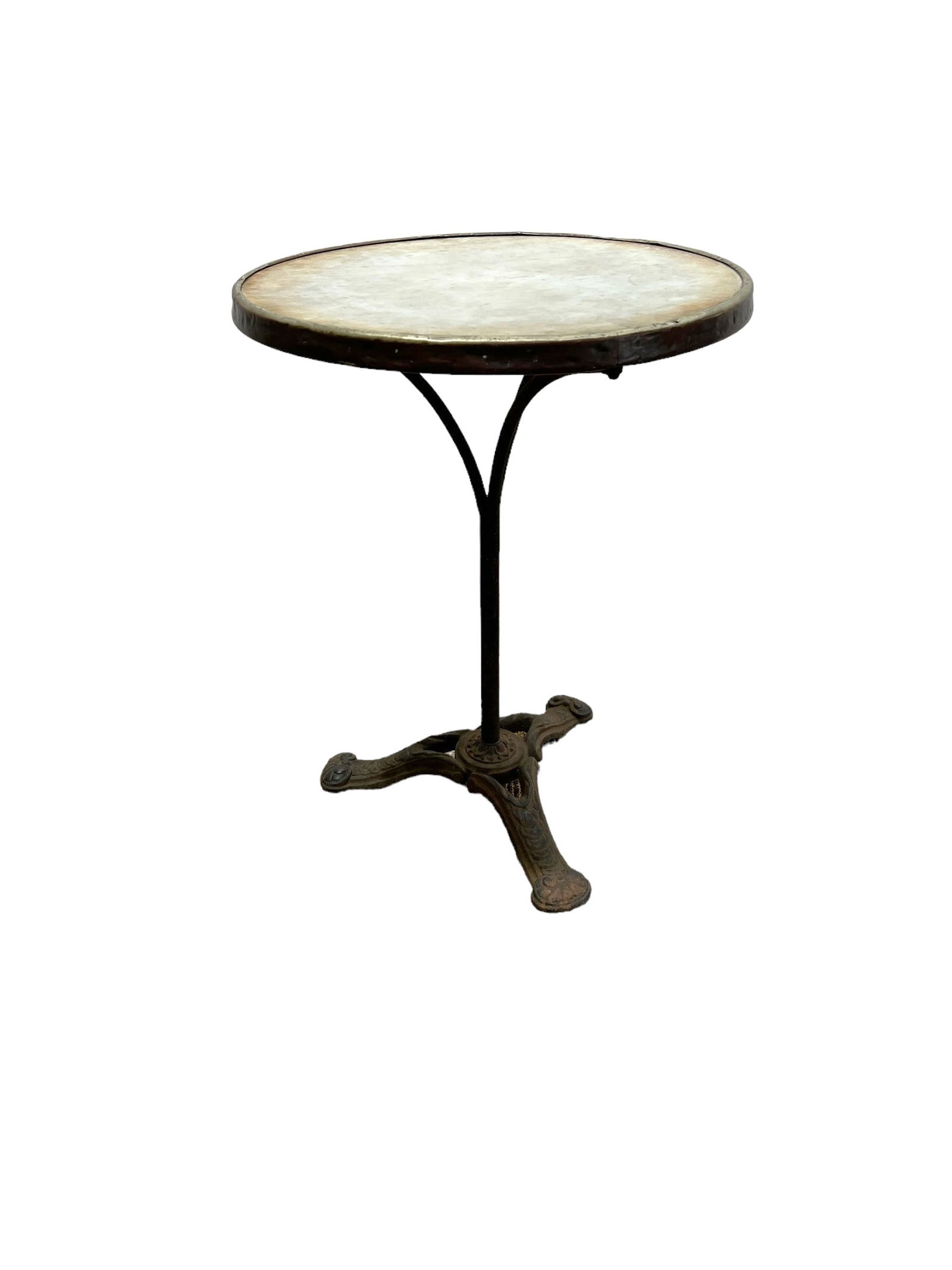 Iron Base Pub Table 28 14"H   x   21 3/4"Diamater (1 of 5)