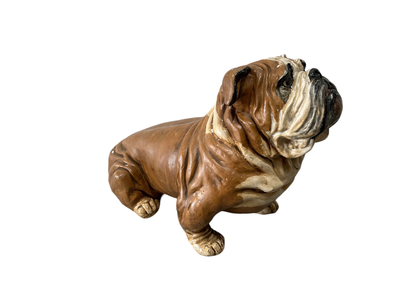 Bulldog Statue 17 3/4"H, 26"L, 14"W: Bulldog Statue 17 3/4"H, 26"L, 14"W