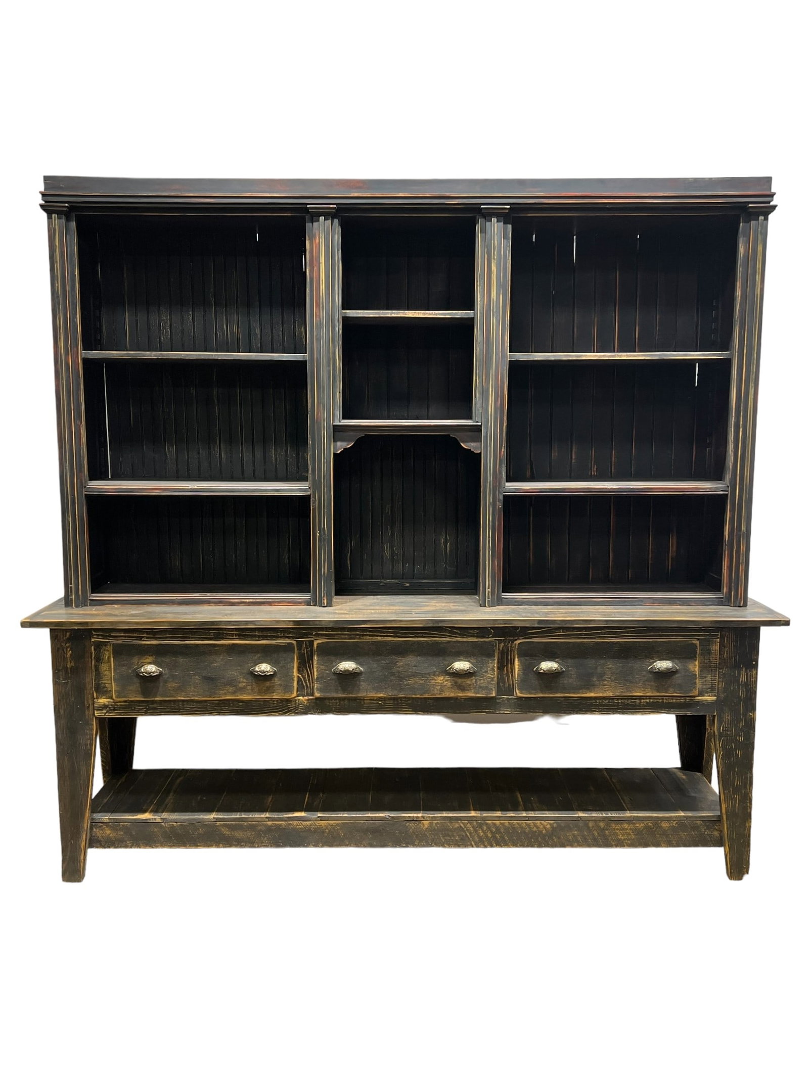 Black Painted Two Piece Store Display 94 1/2"H(7 ft. 10 1/2 in.),   100 1/2"L(8 ft. 4 1/2 in.), (1 of 11)
