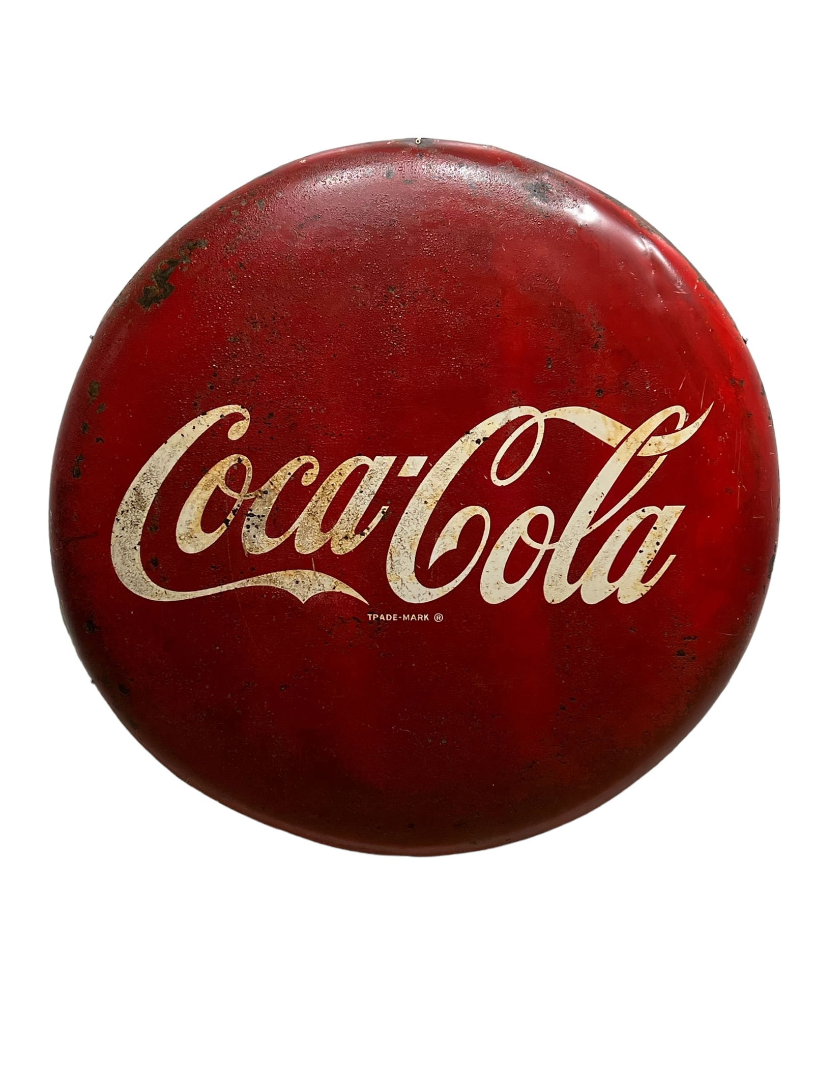 Coca - Cola Button    -    metal 48 1/2" diam. (1 of 7)