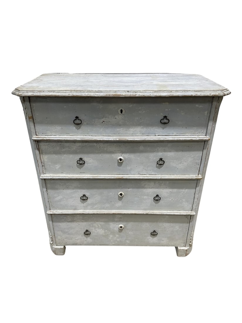 French Painted Chest of Drawers 40 1/4"H,   37 1/2"L,   19"W (1 of 7)