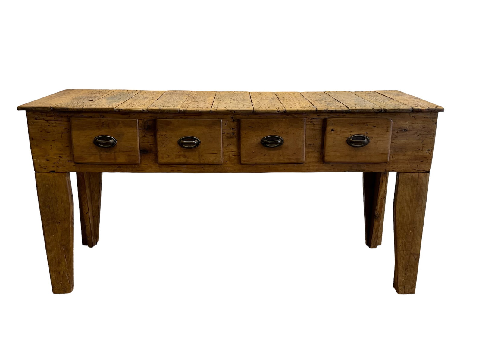 Pine Work Island w/ Drawers 36 5/8"H,   73 5/8"L,   26 5/8"W (1 of 10)