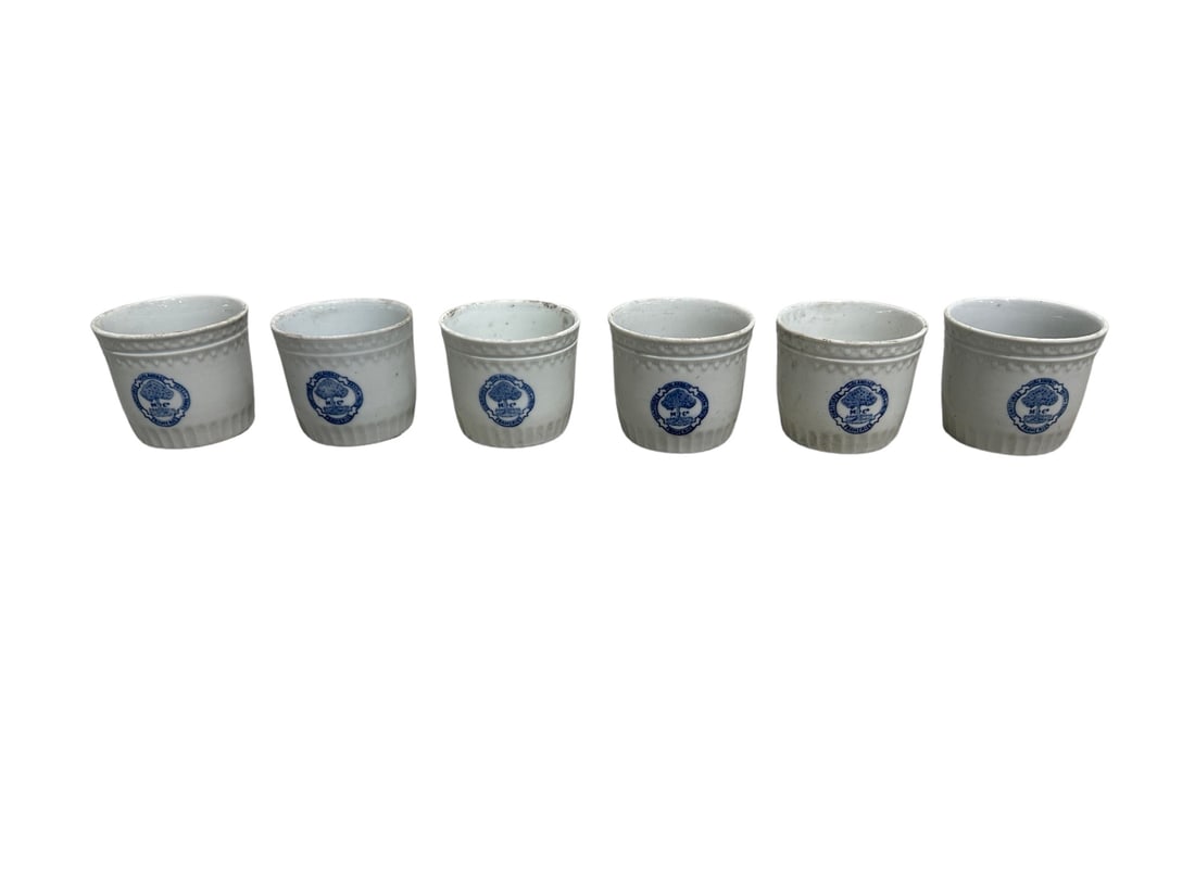 6pc. Lot of French Marmalade Jars 3 1/4"H x 4 1/4"Diamater ea.: 6pc. Lot of French Marmalade Jars 3 1/4"H x 4 1/4"Diamater ea.