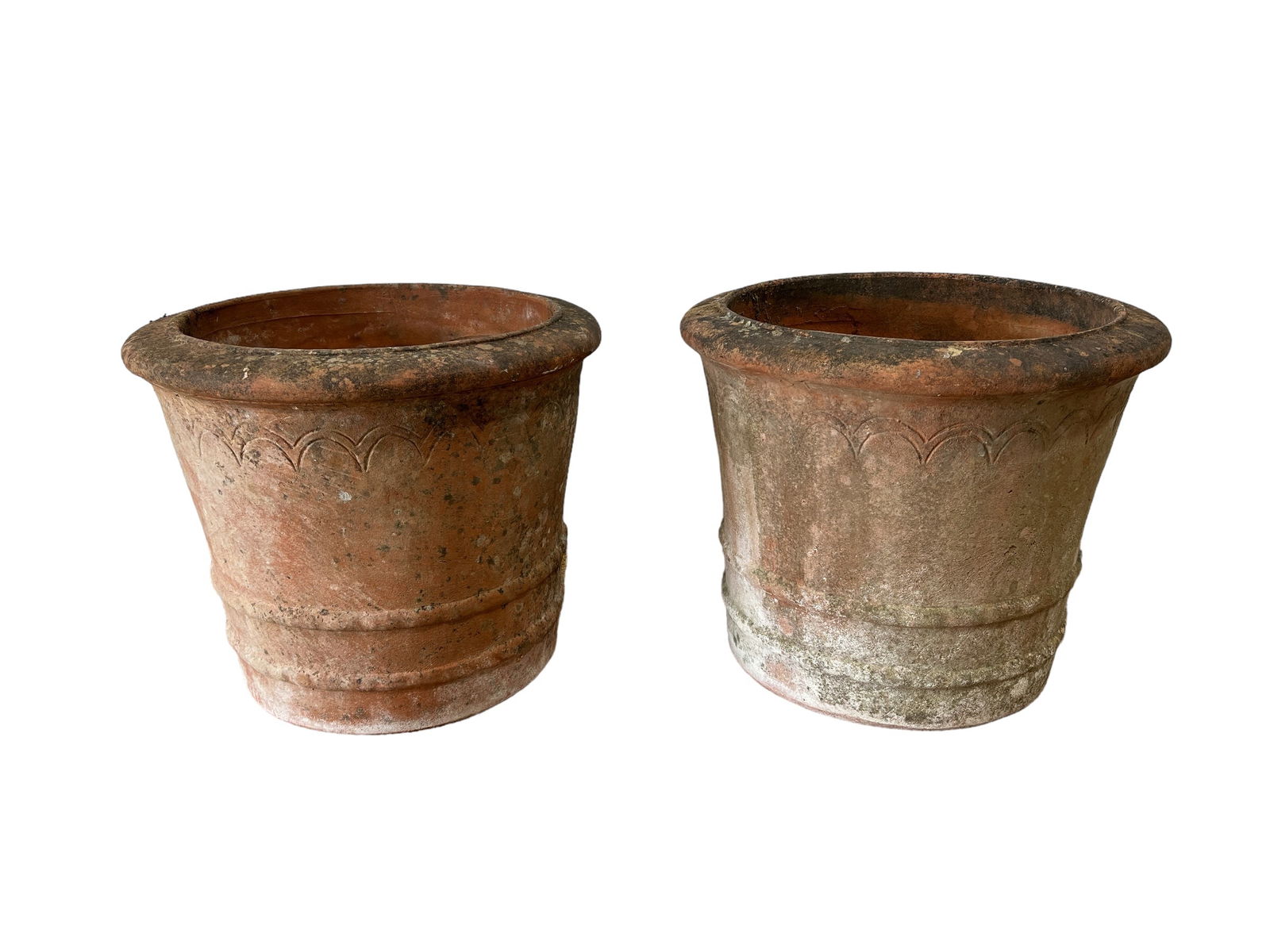 Pair of Large Terra Cotta Pots 17 3/4"H   x   20"Diamater (1 of 8)