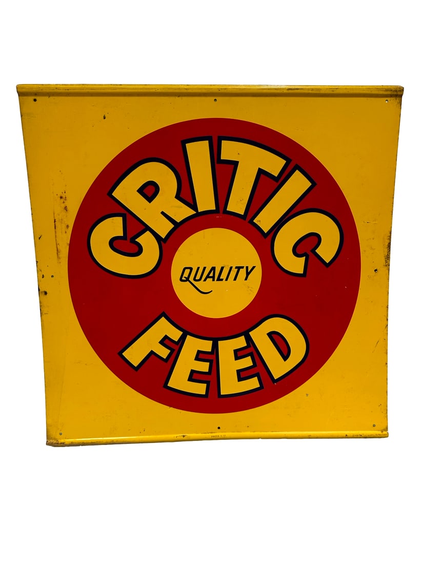 Critic Feed Metal Sign 35 1/2"H   x   35 3/4"L (1 of 6)