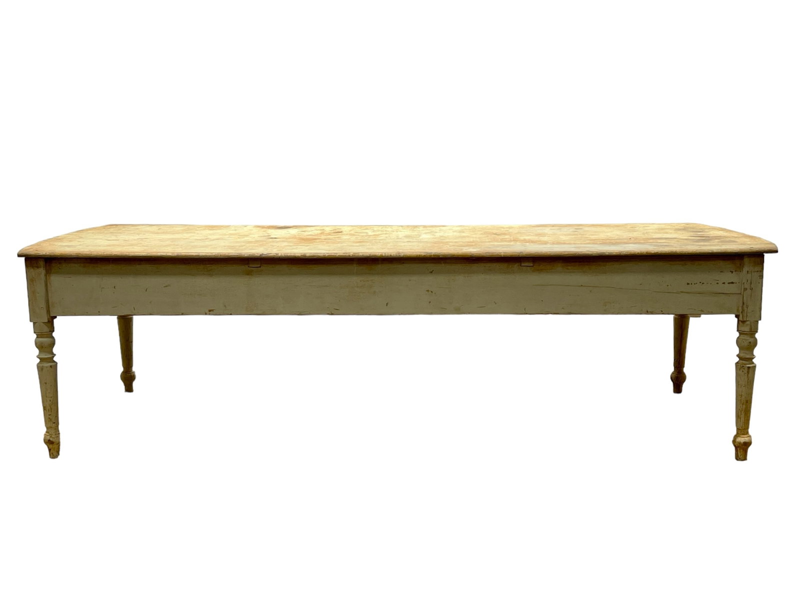 19th C. French Work Table w/ Drawer 31 1/2"H, 114"L, 40"W (1 of 10)