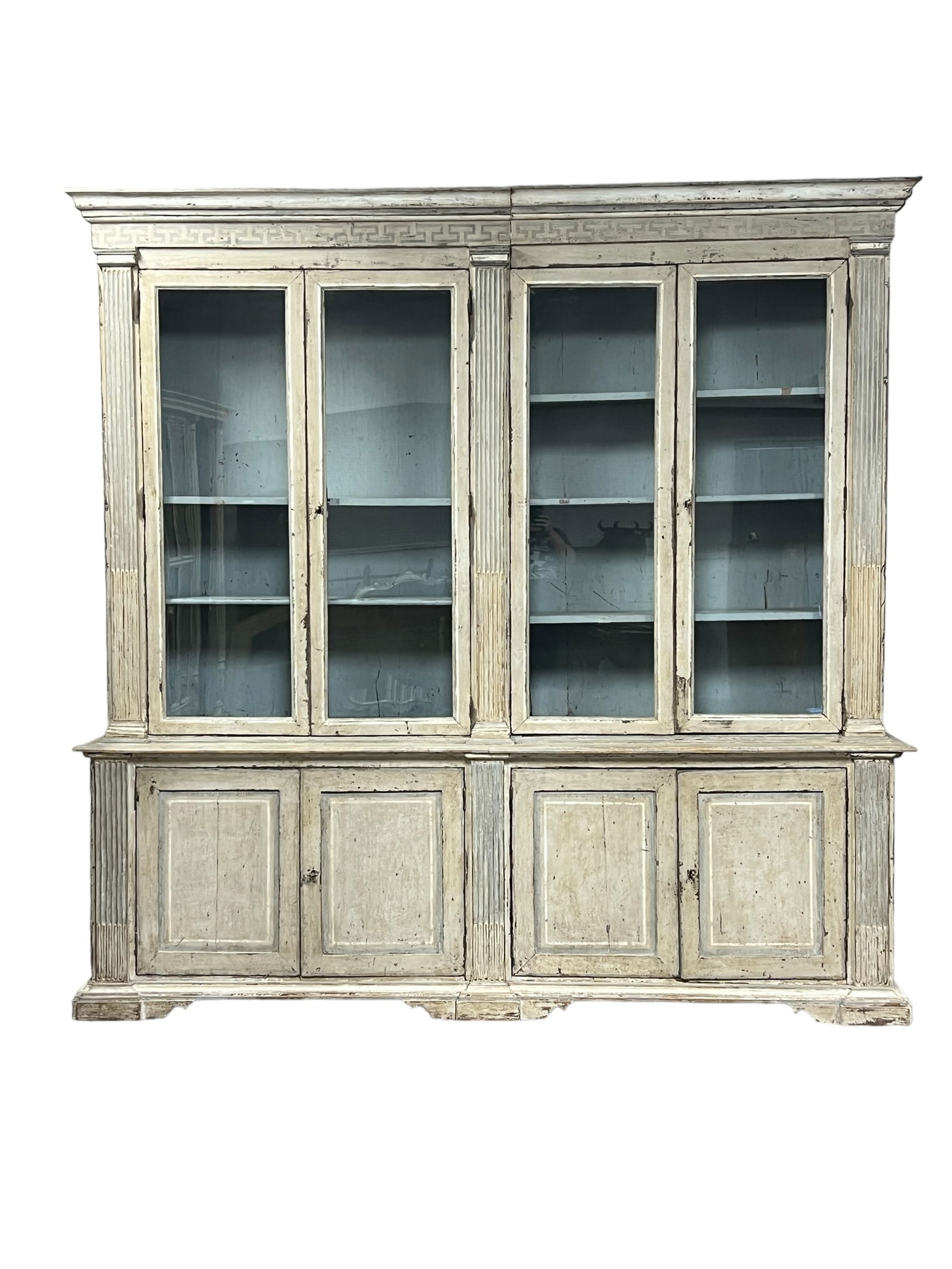 19th C. French Two Piece Display 102"H,  103 1/2"L (8 ft. 7 1/2 in.),  22"W (1 of 16)