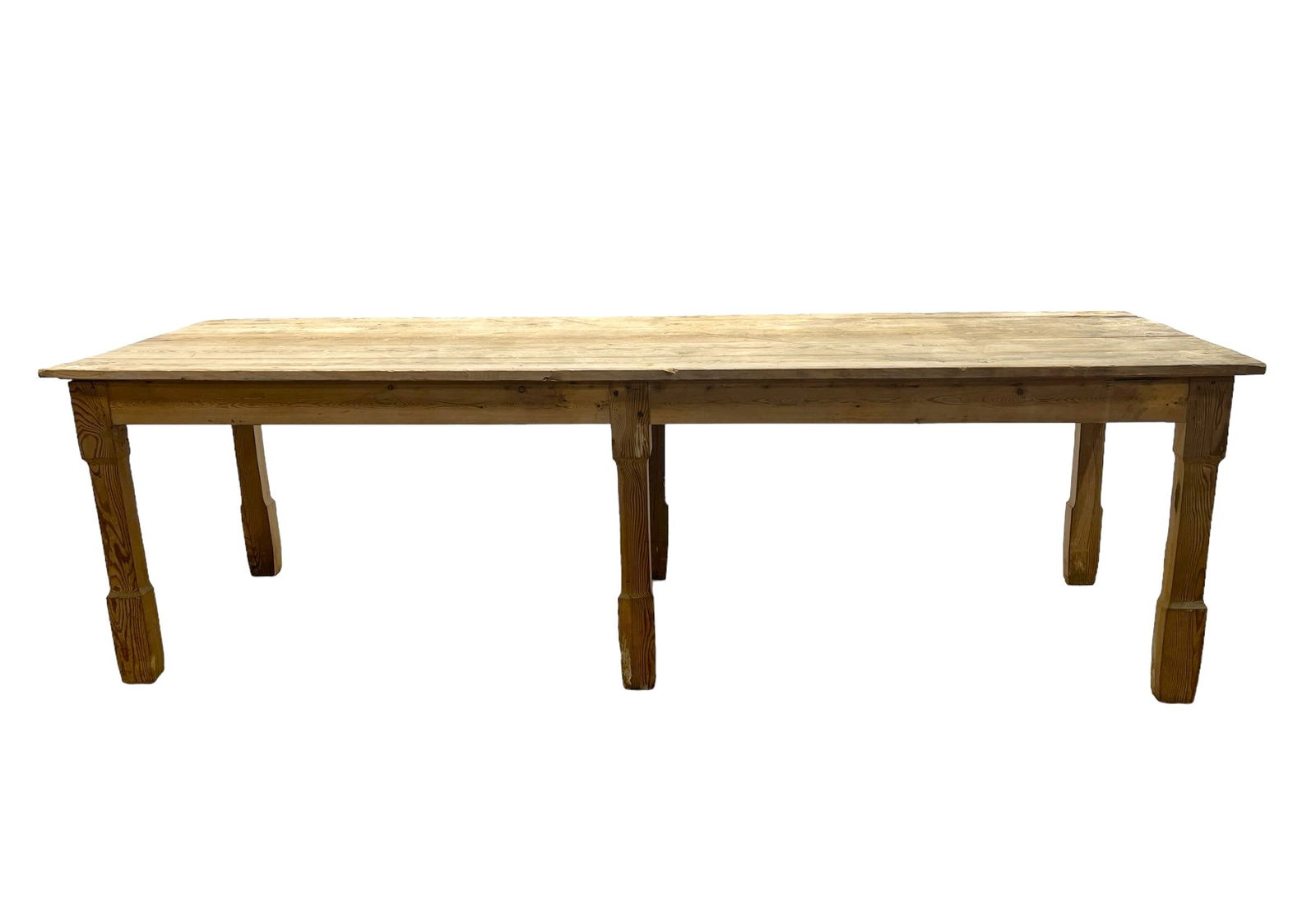 French Pine Mercantile Work Table 29 1/2"H,   98 1/2"L (8 ft. 2 1/2 in.),   30 1/2"W (1 of 8)