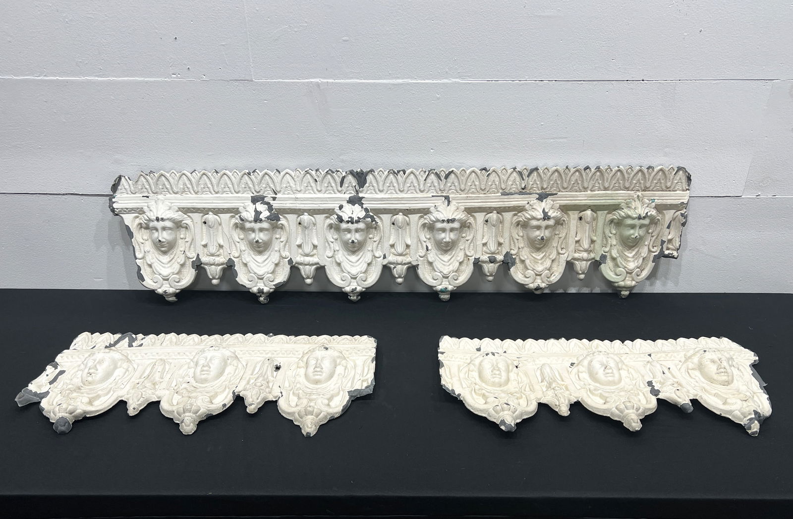 3 PC Zinc Architectural Headers 14"H, 29"L (2 of them) / 14"H, 58"L: 3 PC Zinc Architectural Headers 14"H, 29"L (2 of them) / 14"H, 58"L