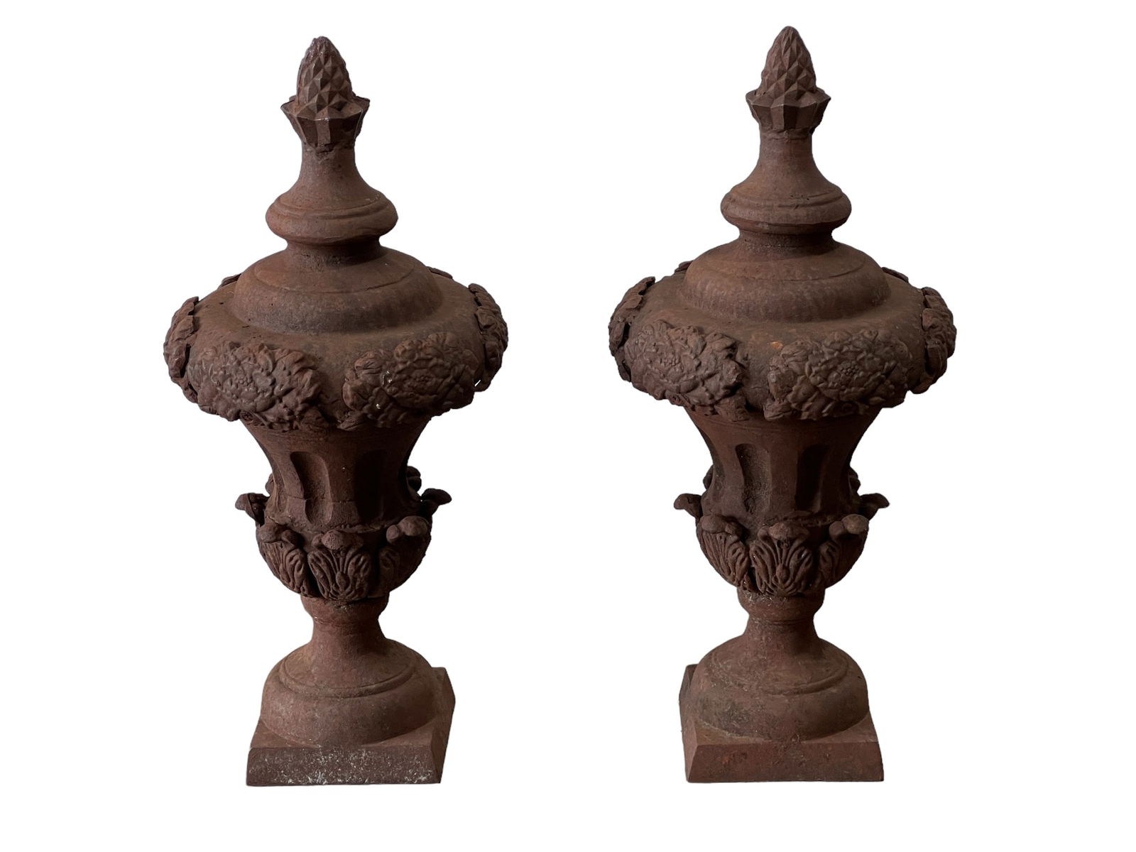 Pair of Cast Iron Finials 28"H, 13 1/2" Diam. (1 of 12)