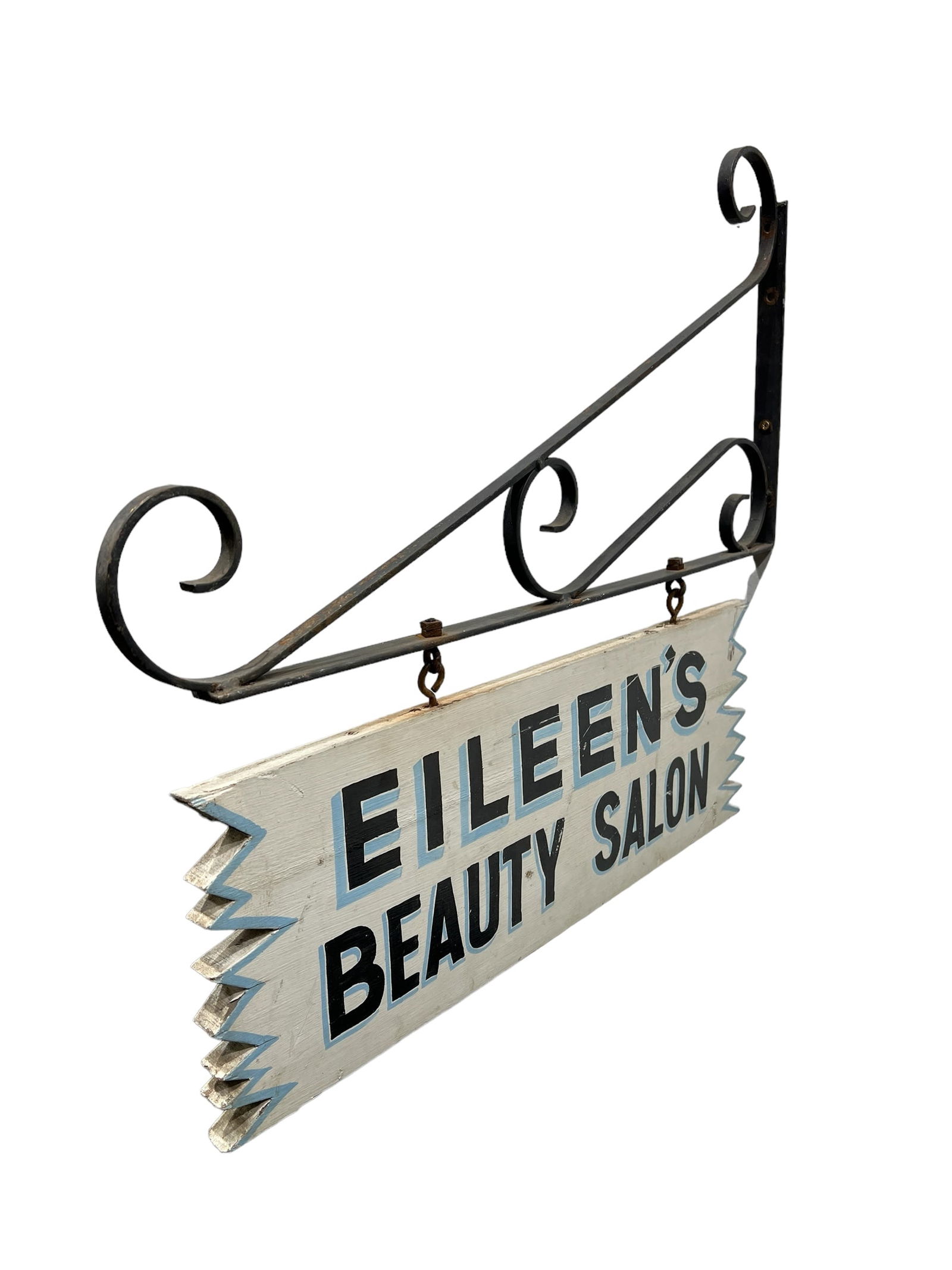 Eileens Beauty Salon Double Sided Sign 23"H   x   26"L (w/ Bracket) (1 of 7)