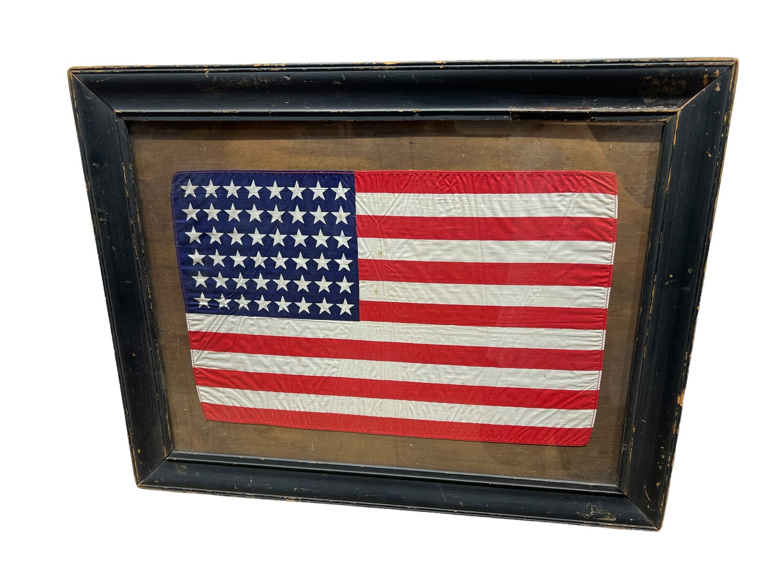Framed 48 Star American Flag 18 3/4"H   x   23 3/4"L (1 of 4)