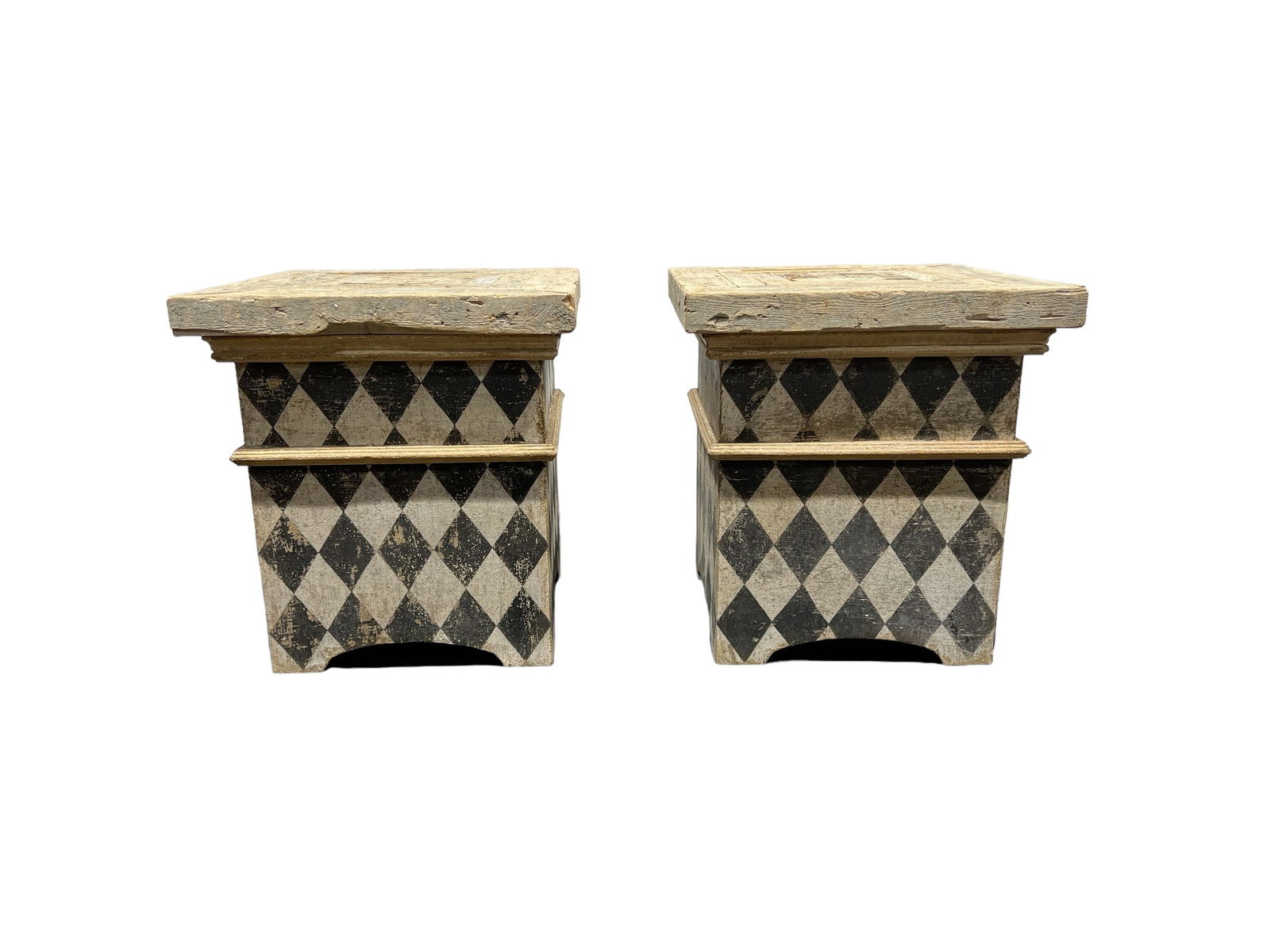Pair of Italian Painted Risers w/ Lift Off Tops 21 1/4"H,   19 3/4"L,   19 3/4"W (1 of 9)