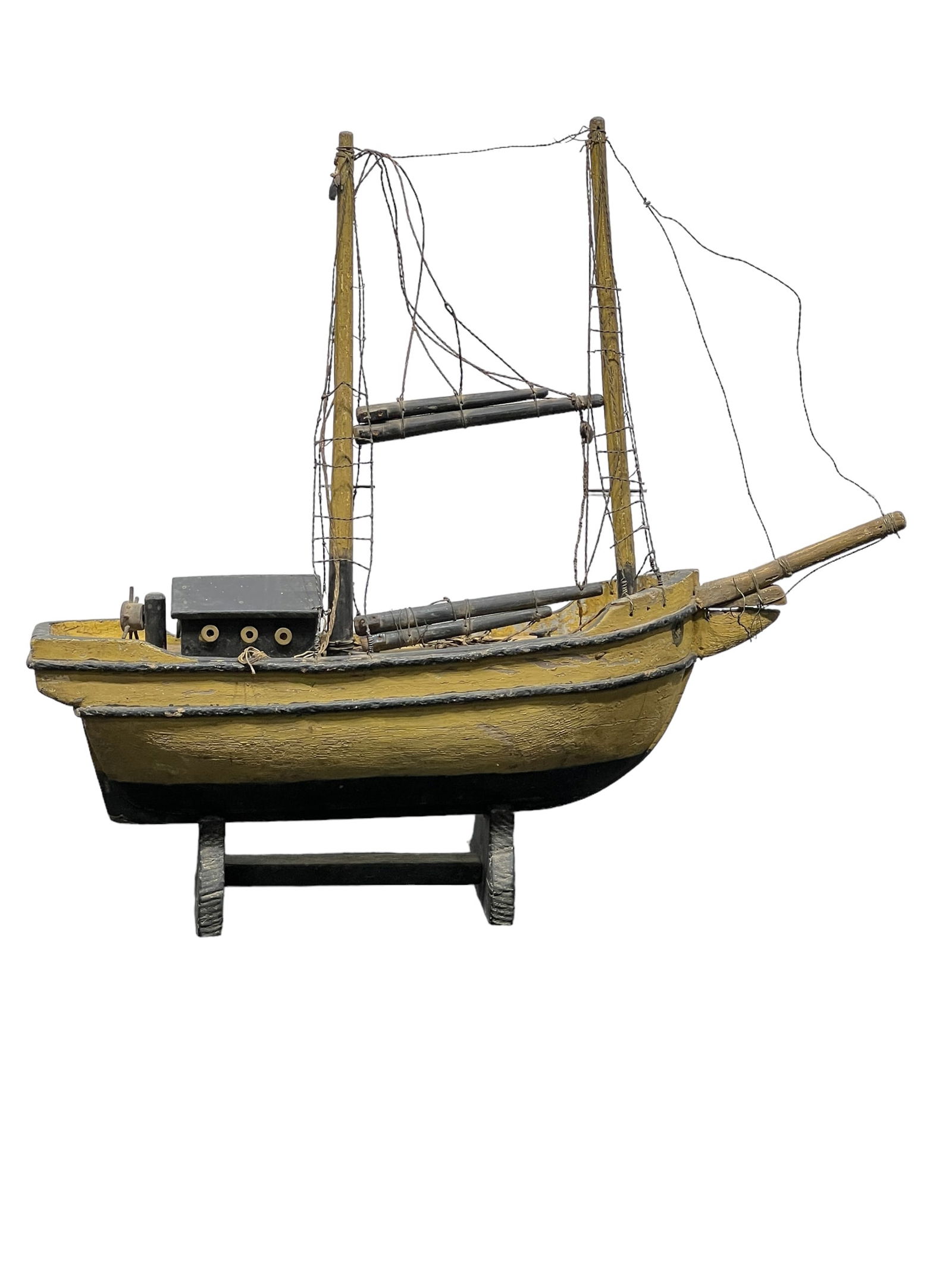 Pa. Pond Boat on Stand 24"H,  26"L,  7"W (1 of 9)