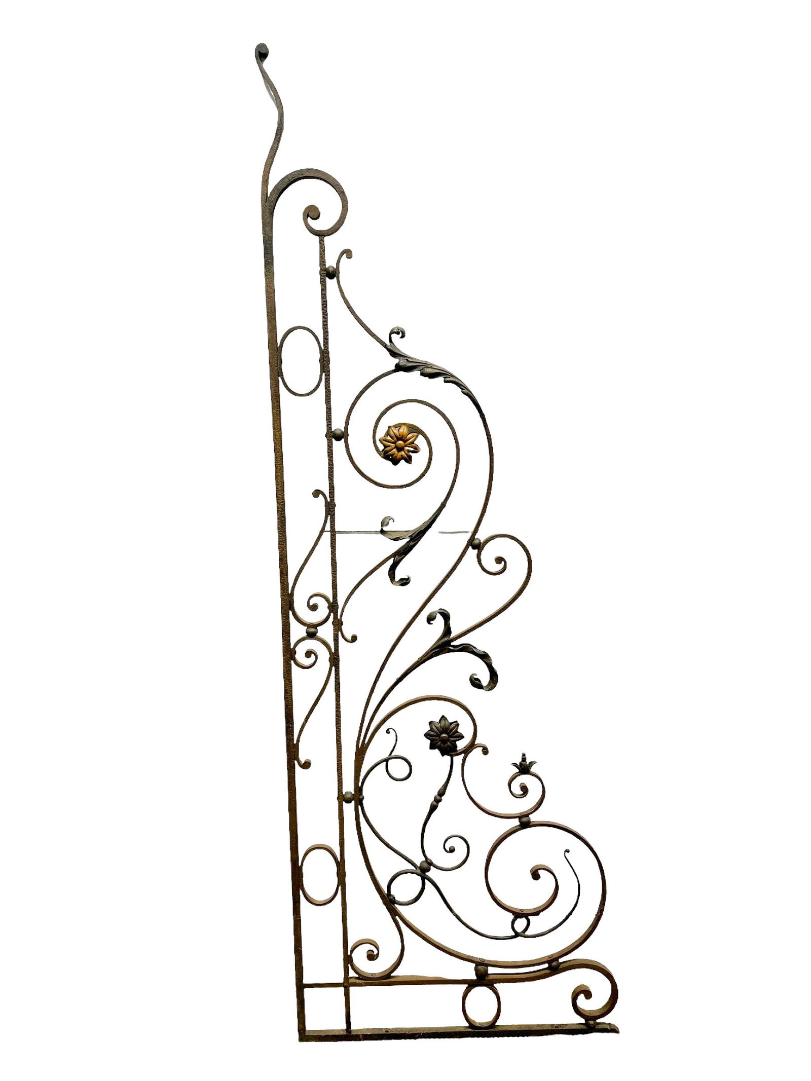 French Wrought Iron Bracket 73"H x 25 1/2"L: French Wrought Iron Bracket 73"H x 25 1/2"L