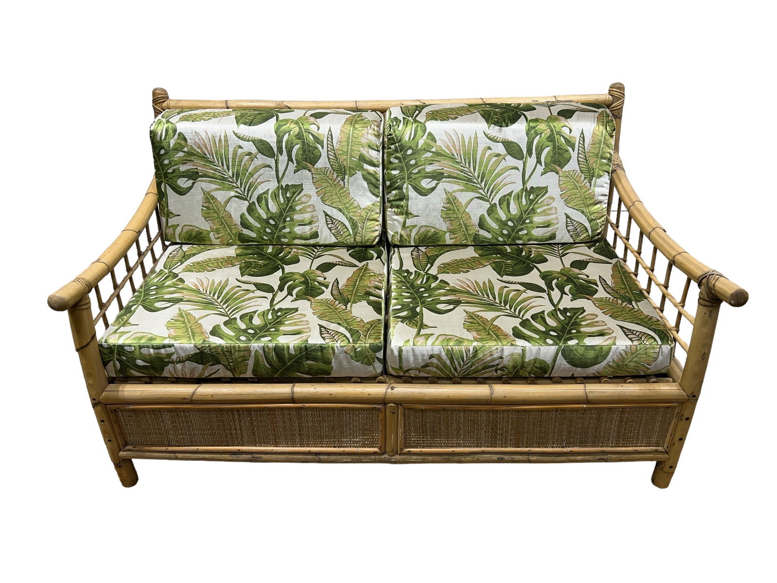 1960s Rattan Sofa by Tito Agnoli 31 3/4"H,   56 1/2"L,   33 1/4"W (1 of 6)