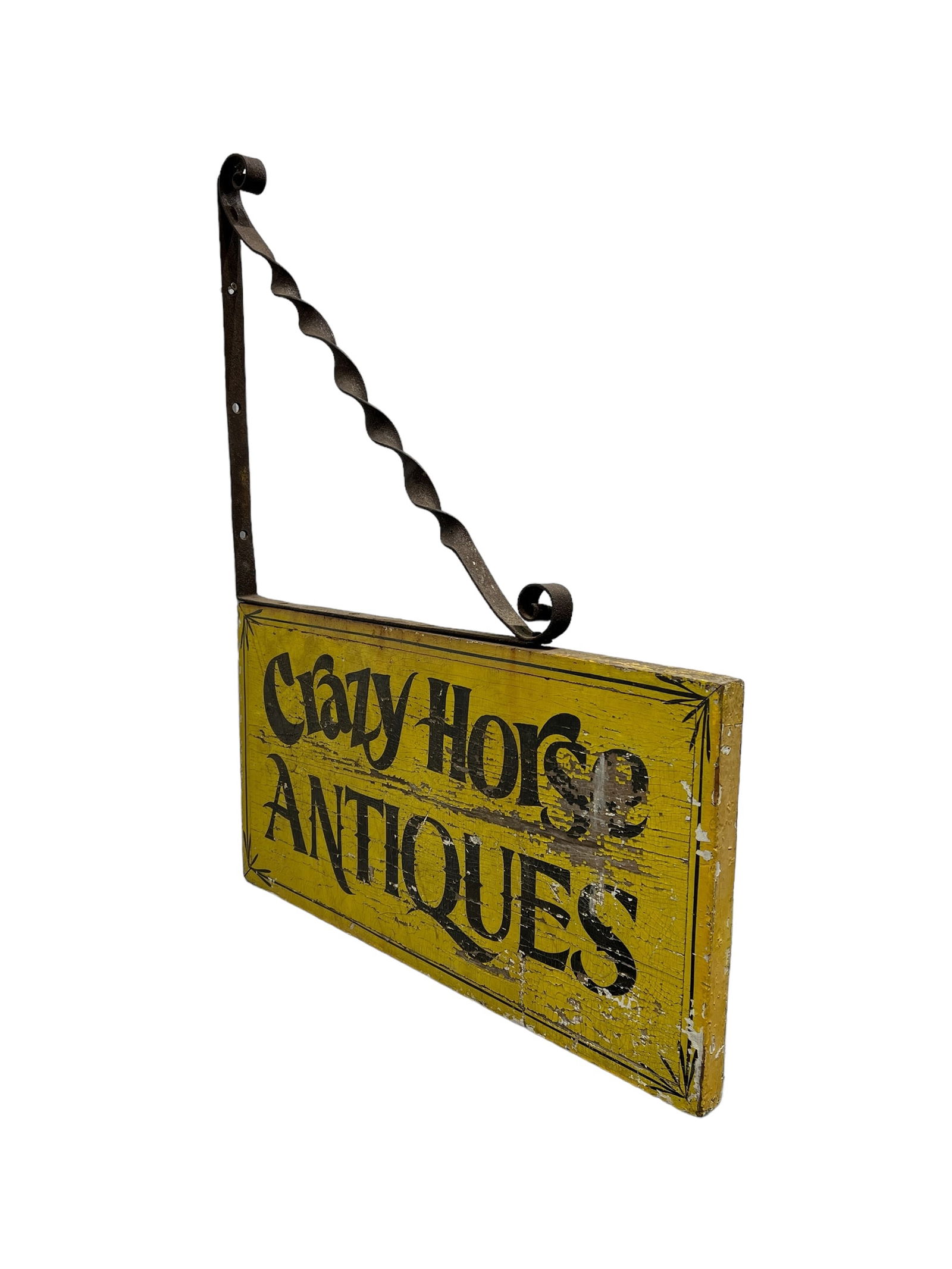 Crazy Horse Antiques Double Sided Sign 30"H   x   23 1/4"L (1 of 7)