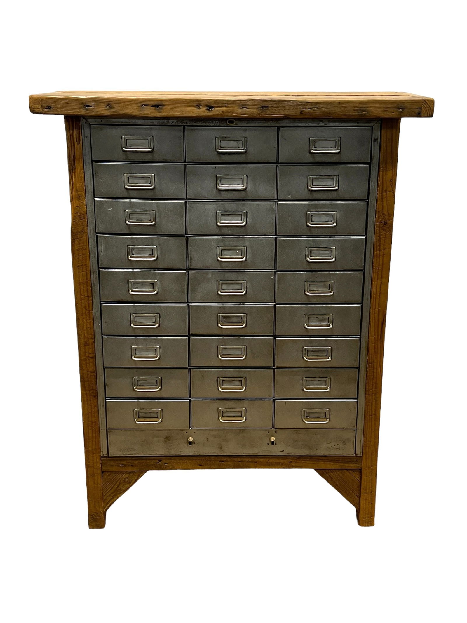 Industrial Wood / Metal Drawer Unit 49"H   39 1/2"L,   14 1/2"W (1 of 7)