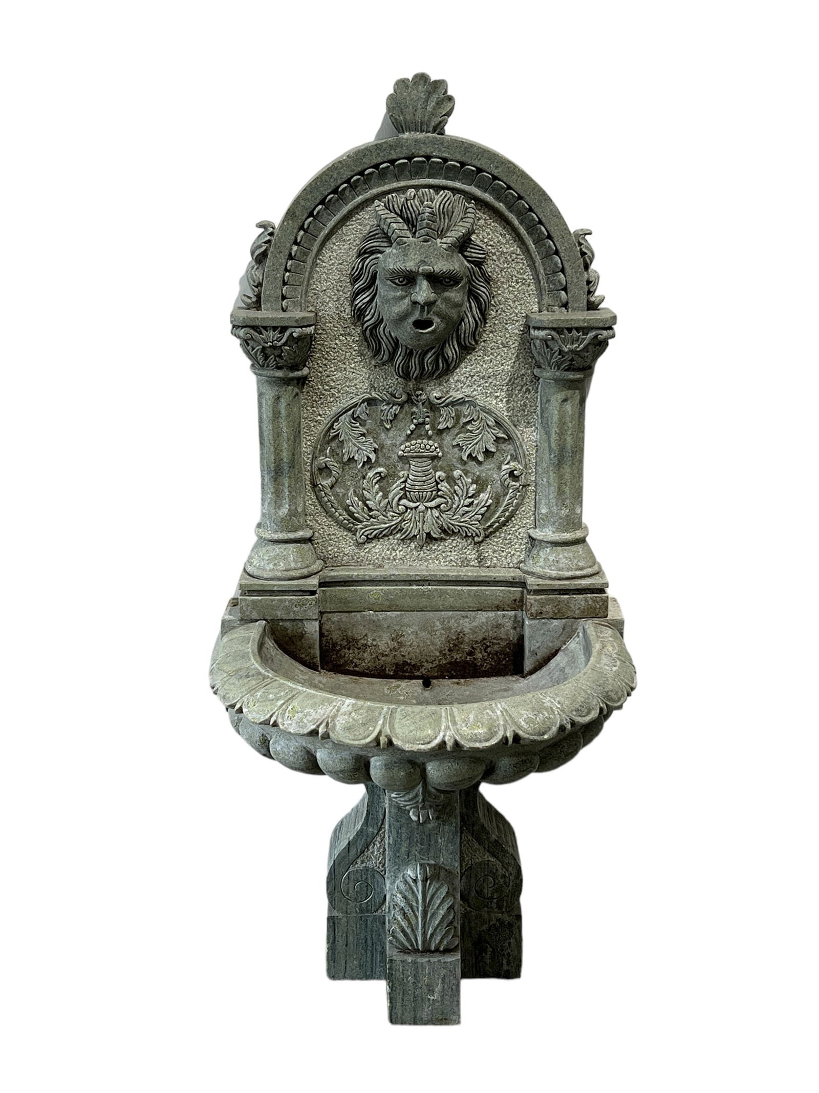 Green Marble 3pc. Wall Fountain 57 1/2"H, 25"L, 22 1/2"w (1 of 11)